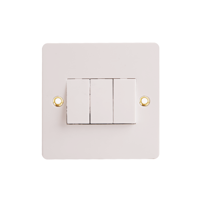 Bakélite 3 Gang 1 Way Switch HK6131W