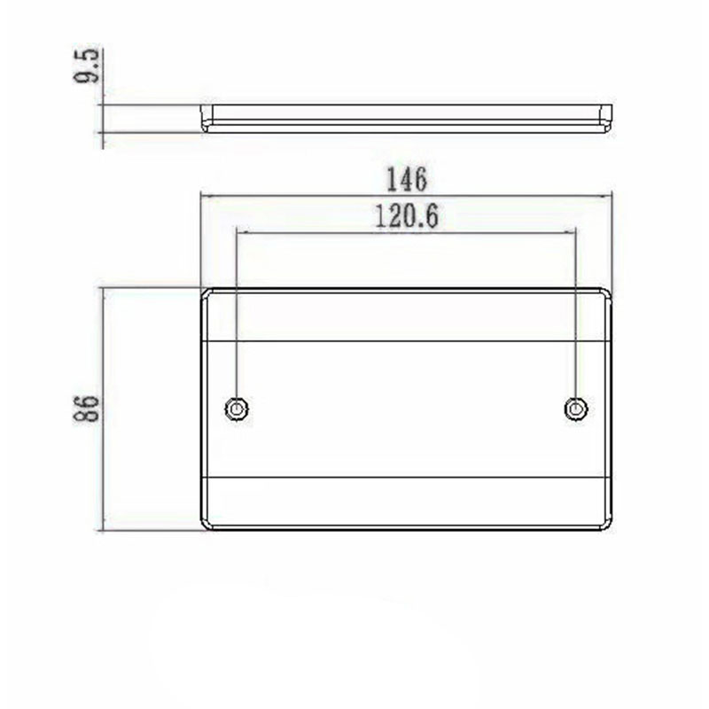 Prise commutée en bakélite 2 x 13 A avec néon HK6213VN